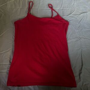 Red tank top